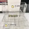 Caixa de Armazenamento de Livros Caixa de Armazenamento Transparente para Desktop Lanche Brinquedo Sala de Estar Dormitório Caixa de Cosméticos Caixa de Molde Acrílico