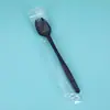 Cuchara desechable de mango largo 18/ 21cm vaso para batidos té tazón para gelatina de hierbas cuchara tenedor para remover trozos de fruta empaquetada individualmente