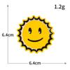 Pacote de Emoticons para Chat Adesivos Bordados de Computador Rosto Sorridente Amarelo Adesivos de Tecido Bordados Acessórios para Roupas Remendos para Buracos em Roupas Remendos