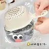 Cesta de Drenaje con Asa Linda, Cesta de Drenaje de Cocina para el Hogar, Artefacto para Lavar Frutas, Plástico con Doble Asa Multifunción