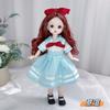 Al por mayor de alta calidad 6 puntos 30 cm muñeca linda Traje de Pequeña Princesa 20 articulaciones niña BJD niña regalo de cumpleaños
