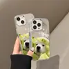 Funda de Teléfono Espejo de Perro Coliflor Linda para iPhone 17, 16 Pro Botones Electrochapados, X Apple 14 Cobertura Completa 15