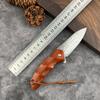 Cuchillo plegable de Damasco, portátil, anticuerpo, multiusos, fino, para fruta, plegable, para exteriores, de supervivencia