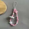 Nueva Cadena de Cordón para Teléfono Móvil Rosa Nube Blanca Chica Ccdins Cámara Colgante de Perlas Universal