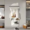 Espelho Acrílico Autoadesivo, Espelho Macio Inquebrável, Decoração de Adesivo de Parede HD, Espelho de Corpo Inteiro, Quarto, Dormitório, Espelho de Vestir