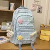 Mochila fresca y linda con forma de corazón y estrella para chicas de secundaria y preparatoria, gran capacidad, alta apariencia, mochila para estudiantes