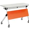 Mesa de conferencias con junta curva, mesa de oficina para discusiones y capacitación a gran escala, sillas de conferencia, mesas largas y una variedad de diseños personalizados disponibles