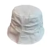Sombrero de Pescador Irregular con Pliegues Estilo Mori Girl Japonés, Sombrero de Cubo para Salidas de Primavera y Verano, Protección Solar, Simple y Versátil, Adelgazante para la Cara