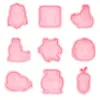 Molde de impresión de serie de emojis, patrones de emojis divertidos, varios diseños, molde 3D para galletas, diversión con arcilla de simulación DIY