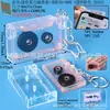 Colgante de Caja de Cassette Mini NFC, Colgante de Disco de Estrella de Álbum DIY Retro, Merchandising de Marca de Estrella de Anime