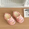 Sapatos Infantis Verdes de Dragão Fofo Personalizados para Meninos, Chinelos Eva Super Macios de Desenho Animado para Meninas, Verão Interno, Mudança de Cor