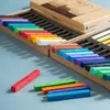 Tizas de Colores Mali Set de Tizas de 12 Colores y 48 Colores para Bocetos y Dibujo, Especializadas para Arcilla de Tiza de Colores y Palitos para Dibujar en Pizarra