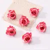 Cabezas de flores de rosa artificiales, cabezas de flores pequeñas, tocados florales, guirnaldas, pasadores para el cabello, accesorios para fotos, flores decorativas, capullos de flores para mesa de té