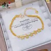 Estilo Igual al de Little Red Book Pulsera de Abalorios Disco Brillantes Color Dorado Arena Hielo Triturado Estrella de Cinco Puntas para Mujer Moda Estelar Joyería de Alta Gama