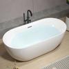 Bañera Nueva Doméstica Acrílica de Una Pieza Sin Costuras Independiente para Adultos Hotel B&B Apartamento Pequeño Bañera Estilo Europeo