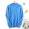 Suéter Vermelho Suéter de Lã Infantil para Meninos e Meninas, Gola Alta Meia Pulôver Camada Base, Suéter Quente de Tricô de Caxemira Infantil Tamanho Médio e Grande Manga Longa
