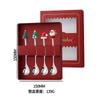 Cuchara de Dibujos Animados Muñeco de Navidad Juego de Vajilla Cuchara de Postre de Restaurante Tenedor de Fruta Cuchara de Regalo Vajilla de Acero Inoxidable