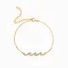 Pulsera de Nueva Ola Transfronteriza de Amazon para Mujer Estilo Europeo y Americano Simple Moda Estilo Fresco Pequeño Joyería de Mano al por Mayor Versátil