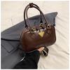 Bolsas Transfronteiriças para Mulheres no Outono e Inverno de 2026, Novas Bolsas Estilo Bowling Retrô, Modernas e de Alta Qualidade, Bolsas Transversais Estilosas