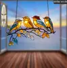 Nuevo Colgante de Pájaro Acrílico Transfronterizo para Decoración de Sala de Estar Interior y Jardín Exterior, Adorno Colgante para Arreglo de Fiesta Navideña