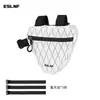 Bolsa Delantera para Manillar de Bicicleta de Montaña ESLNF Bolsa Triangular Gran Capacidad para Bicicleta de Carretera Resistente a Salpicaduras Bolsa para Tubo Superior Equipo de Ciclismo