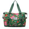 Bolsa de viaje de moda nacional flor grande del noreste para viajes cortos, simple, para viajes de negocios, bolsa de hombro, bolsa de almacenamiento para natación, fitness, deportes, expandible