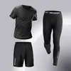 Ropa deportiva para hombre, mallas de secado rápido, alta elasticidad, para correr, entrenar, baloncesto, correr por la mañana, ciclismo, primavera y otoño.