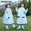 Nuevo Modelo 2026 Impermeable Infantil con Compartimento para Mochila para Niñas, Específicamente para Estudiantes de Primaria y Niñas de Jardín de Infancia, Impermeable de Moda