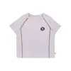 Conjunto Esportivo de Verão 2026 para Meninos Wulibuyi, Camiseta Casual Simples de Manga Curta com Shorts Listrados Color Block para Crianças
