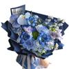 Papel de regalo de fibra floral azul Zhuo, serie azul medianoche, para el día de San Valentín, material para ramo de flores, papel de regalo para flores