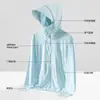 Rascacielos Hielo Seda UPF50+ Ropa Protección Solar Hombre Verano 2025 Nuevo Anti-UV Transpirable Delgado Pesca Ropa Protección Solar