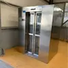 Sala de Banho de Ar de Fluxo Duplo para Uma Pessoa em Aço Inoxidável 304 para Fábricas de Alimentos, Canal de Banho de Ar para Remoção de Poeira em Sala Limpa Farmacêutica