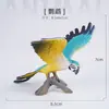 Juguete Sólido de Pájaro Artificial Modelo Animal Loro Búho Flamenco Set de Pájaros Regalo Cognitivo para Niños