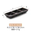 Platos Pequeños de Melamina para Sazonar y Untar en Barbacoas, Platos de Plástico Divididos con Dos o Tres Compartimentos, Platos para Snacks, Recipientes para Salsas para Uso Comercial