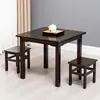Mesa cuadrada simple sala de estar mesa de comedor cuadrada mesa de comedor madera maciza hogar apartamento pequeño escritura mesa de estudio de bambú nan
