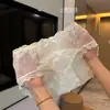Reino Secreto Flor de Durazno~Tanga Sexy de Encaje para Mujer de Tiro Bajo Deseo Puro Entrepierna Extendida Algodón Transpirable Entrepierna Triángulo Bragas para Mujer Estilo Nuevo