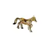 Broche de Cavalo Vermelho Estilo Palácio Retro, Requintado e Luxuoso, Acessório Versátil para Ternos e Casacos, Broche de Design Único
