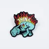 Broche de Metal con Llama Creativa Colorida Transfronterizo Insignia de Forma Personalizada de Calavera de Dibujos Animados Tigre Pájaro Accesorios