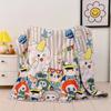 Colcha de Verão para Jardim de Infância Conjunto de Três Peças Lavada de Verão Desenho Animado Infantil Colcha de Verão Colcha de Verão Colcha de Sesta para Bebê de Verão Colcha com Ar Condicionado Colcha Fresca de Verão