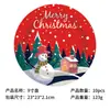 Platos de papel desechables temáticos de muñeco de nieve navideño transfronterizos, vasos de papel, servilletas de papel, vajilla, decoración de set para fiesta de cumpleaños