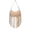 Bolso de Hombro Único Transfronterizo de Gran Capacidad Color Sólido 2026 PU con Borlas, Moda, Temperamento, Personalidad, Ambiente, para el Trabajo, Viajes, Debajo del Brazo