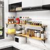Estante de Pared, Estante de Tablero Recto, Estante Divisorio de Pared para Cocina, Soporte de Madera para Tablero de Pared, Almacenamiento Tipo Montado en Pared