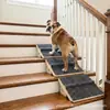 Escada de Escalada Dobrável de Madeira para Pets, Rampa para Cães Idosos, Degraus de Madeira para Cães, Degraus Antiderrapantes, Rampa de Cama de Madeira para Cães