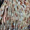 Opcional multicolor 4x13mm cilíndrico pedra semipreciosa tubo cilíndrico Jaspe Impressão
