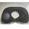 Pressione para inflar travesseiro em forma de U suporte para pescoço viagem pescoço dobrável portátil flocado inflável tipo inflável
