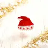 Ambiente Festivo Tema Navideño Pin Exquisito Sombrero de Navidad Pinza con Forma de Hombre de Jengibre Linda Pinza de Tiburón Accesorios para el Cabello de Mujer