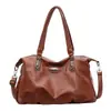 Bolsa de ombro de alta qualidade de Hong Kong para mulheres, bolsa vintage fashion, bolsa tote de ombro de grande capacidade para estudantes que frequentam as aulas