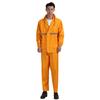 Comercio exterior tela Oxford amarillo impermeable dividido traje pantalones de lluvia adulto reflectante acolchado tormenta de lluvia para montar impermeable al por mayor