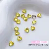 Decoraciones de Arte para Uñas con Pedrería en Forma de Corazón de Dopamina de Moda, Accesorios para Uñas, Arte para Uñas de Corazón 3D con Pedrería Apilada