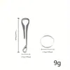 Clip de Cobra EDC para Exteriores Llavero Grande Acero Inoxidable Portátil Clip para Bolsillo de Pantalones Llavero Hebilla Colgante